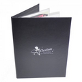 Bonded Leather 2 Panel Pocket Menu Cover w/ Sewn in Protector (8 1/2"x11")